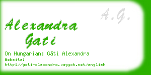alexandra gati business card